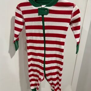 Hanna Andersson Red and White Striped Footies